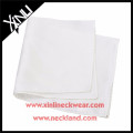 Men Fancy White Suit Plain White Cotton Handkerchief